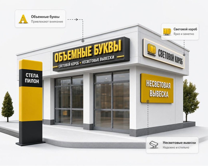 Все виды вывесок